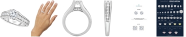 Macy's TruMiracle&reg; Diamond Cathedral Engagement Ring (1-1/2 ct. t.w.) in 14k White Gold